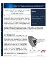 Force Sensing Resistor (FSR) in Consumer Electronics